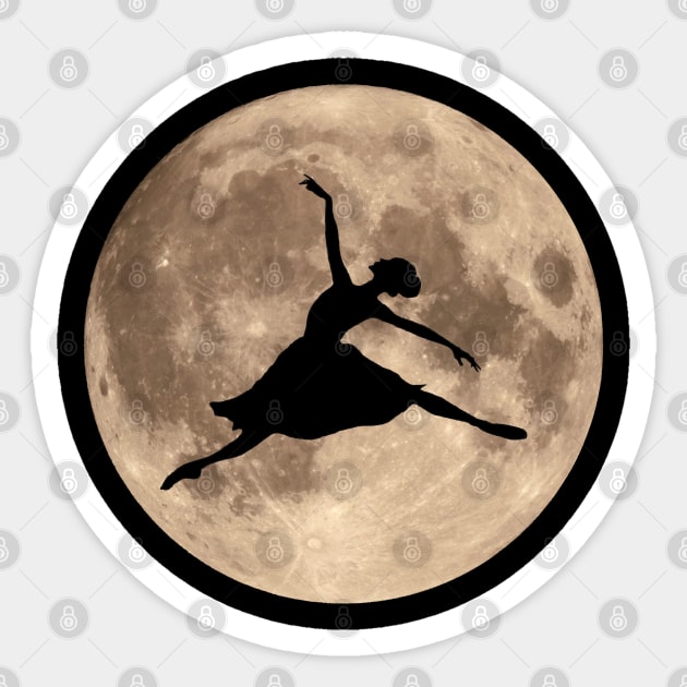 Full Moon Ballerina Sticker by TenomonMalke